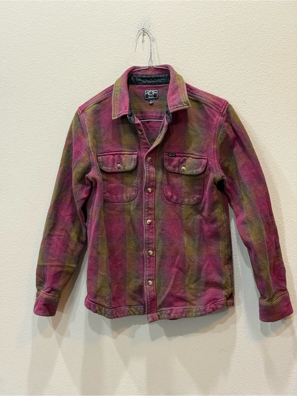 Dark Seas Division  Heavy Weight Flannel Shirt Mens Size Small